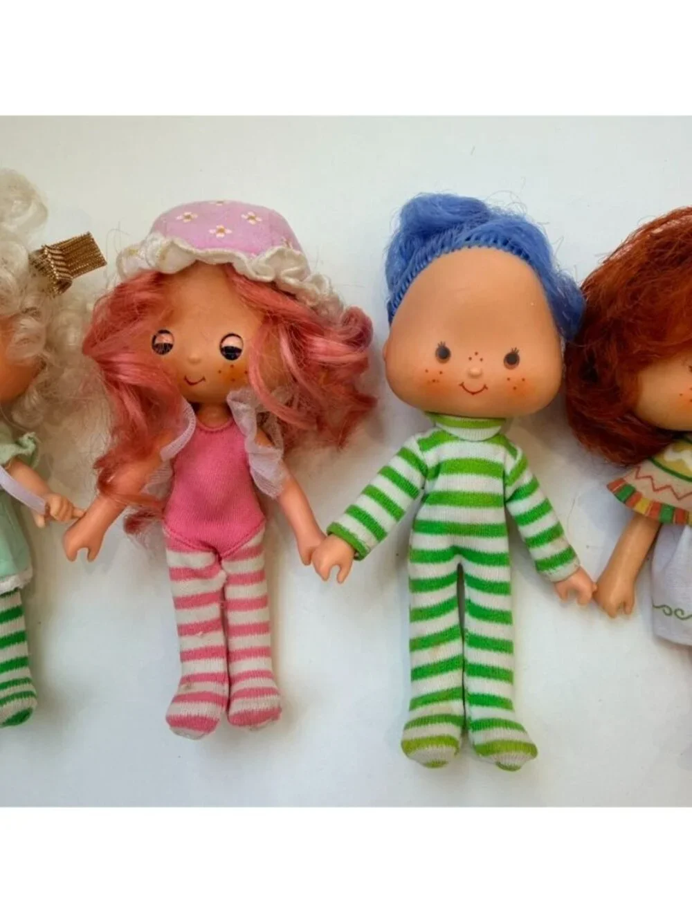 Vintage 1980s Kenner Strawberry Shortcake Dolls & Friends Toy Lot of 8